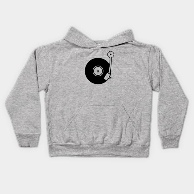 Vinyl turntable Kids Hoodie by schlag.art